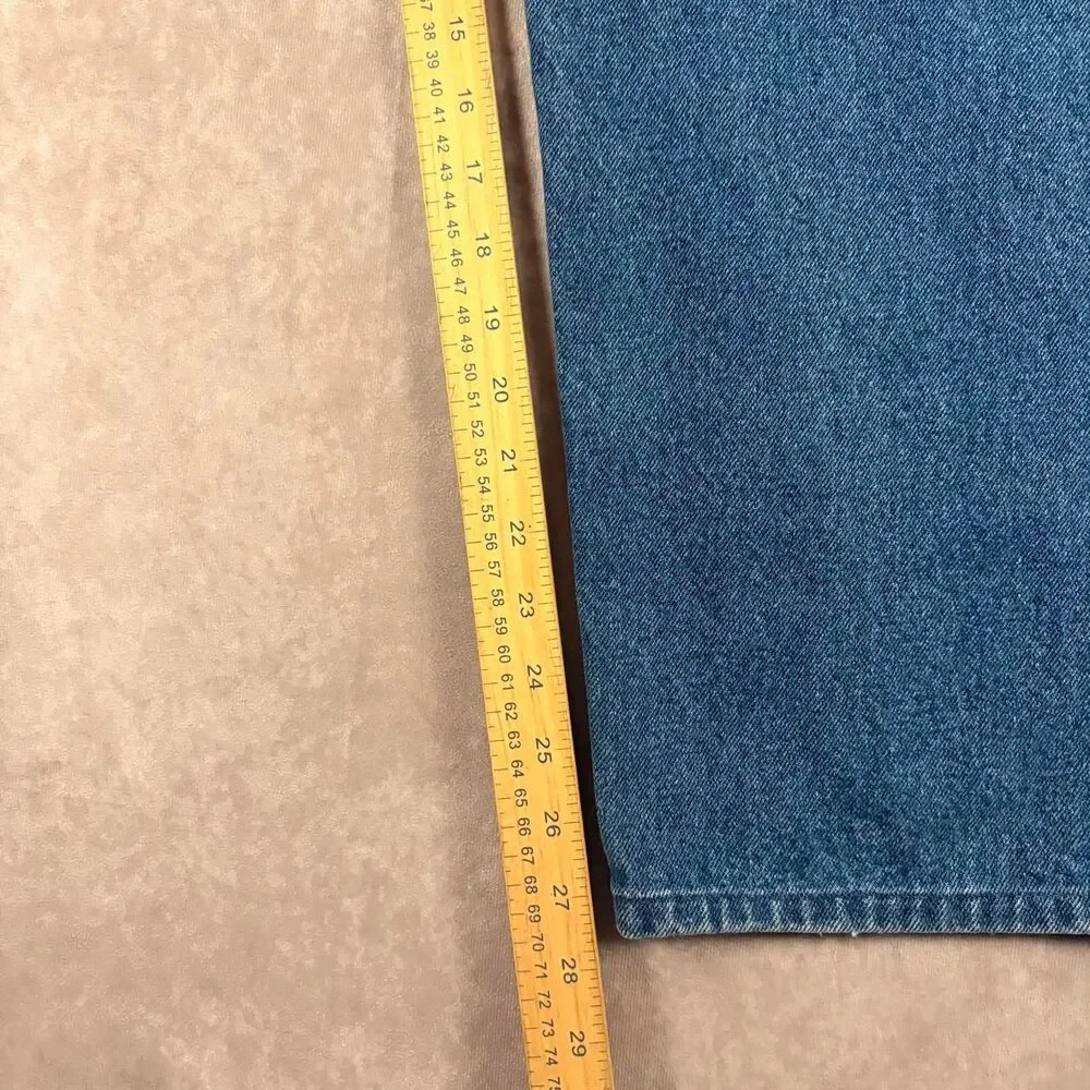 carhartt relaxed fit mid wash blue jeans
